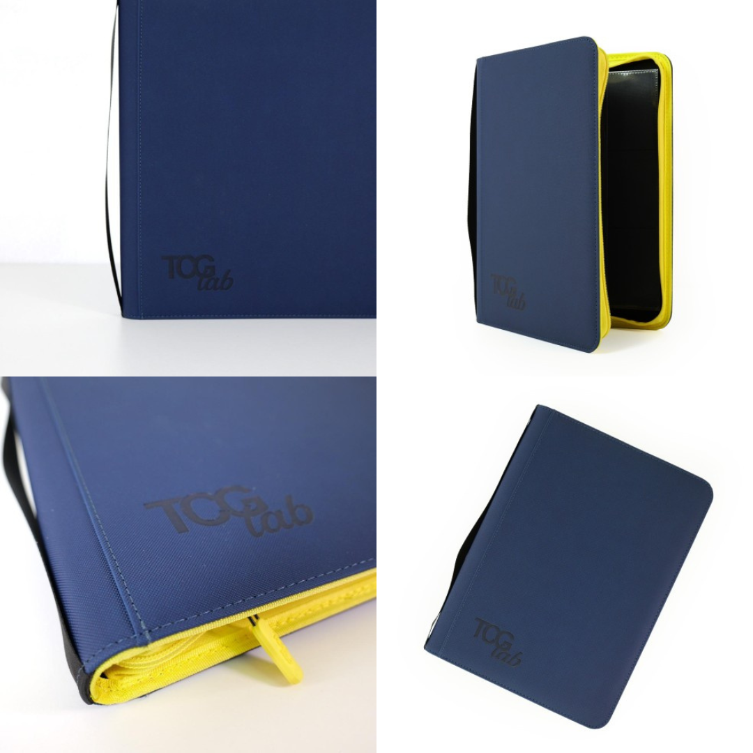 TCG Lab Album Binder 9 Tasche con Zip Gialla 468 Slot - Blue