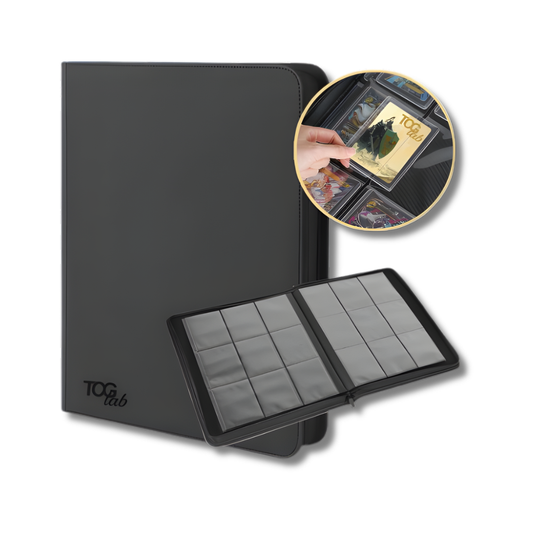 TCG Lab Album Raccoglitore Premium per Top Loader 9 Tasche 252 Slot - Black