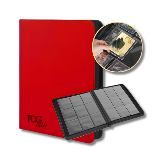 TCG Lab Album Raccoglitore Premium per Top Loader 9 Tasche 252 Slot - Red