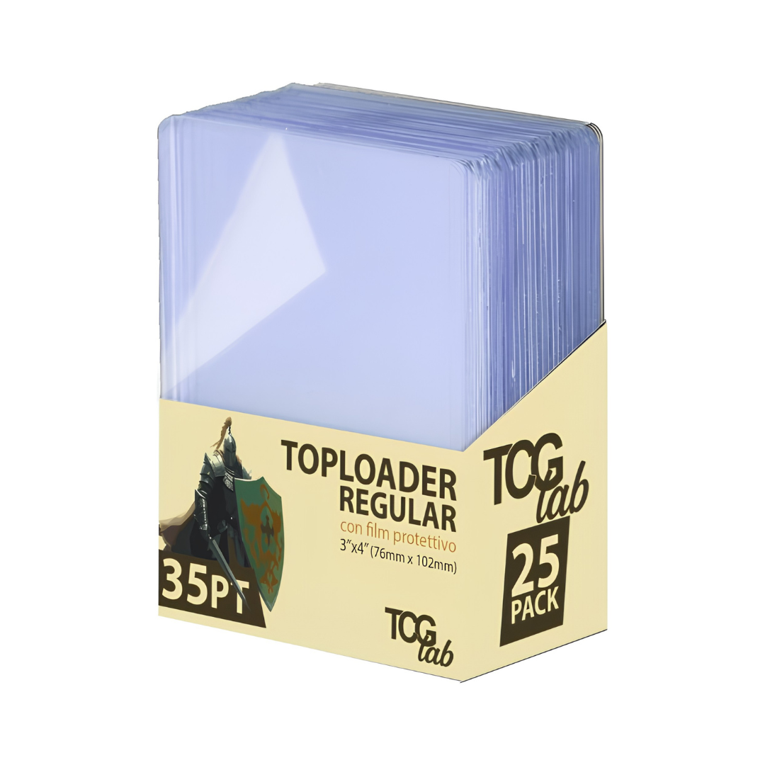 TCG Lab Box Toploader Classic Blue con Film Protettivo 25 Pz