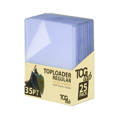TCG Lab Box Toploader Classic Blue con Film Protettivo 25 Pz