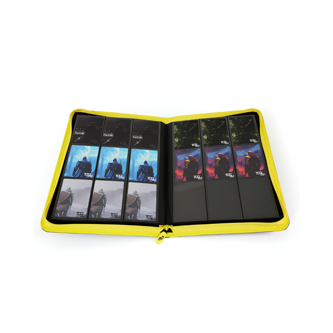 TCG Lab Album Binder 9 Tasche con Zip Gialla 468 Slot - Blue