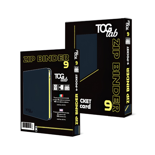 TCG Lab Album Binder 9 Tasche con Zip Gialla 468 Slot - Blue
