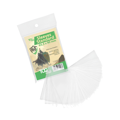 TCG Lab Sleeves Standard Size 100 Bustine Ultra Clear - 60 Micron
