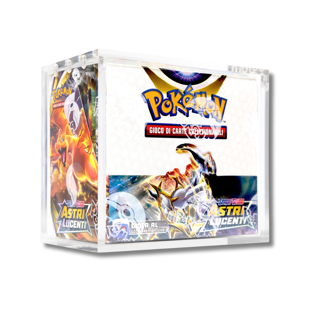 Case in Plexiglass Magnetico Trasparente Teca per Display Box 36 Buste Pokemon
