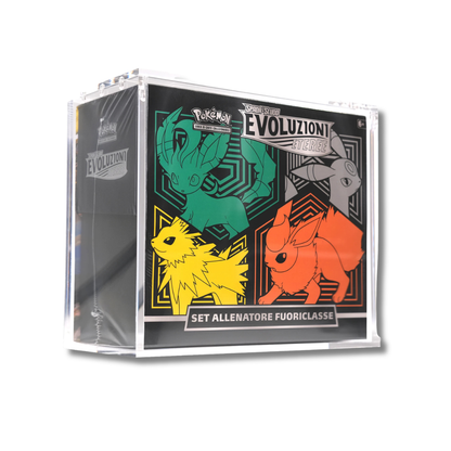 Case in Plexiglass Magnetico Trasparente Teca per Set Allenatore Fuoriclasse Pokemon